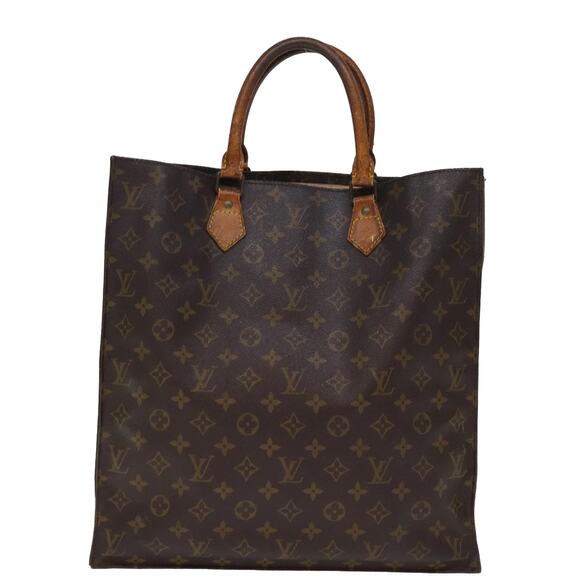 LOUIS VUITTON Monogram Sac Plat Hand Bag M51140 - Picture 2 of 16